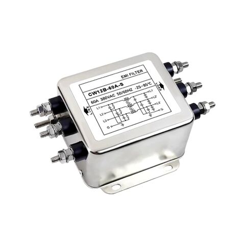 Three-Phase Three-Wire CW12B-10A/20A/30A/40A/50A/60A-S Power Filter 380V Inverter S Type CW12B-10A-S CW12B-30A-S(CW12B-40A-S) in Kuwait