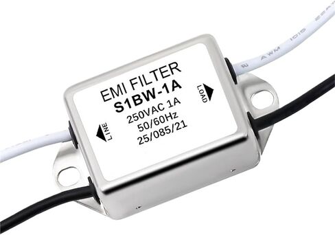 Single-Phase AC with Wire EMI Filter 1A/2A 250VAC S1BW-1A S1BW-2A Equipment Power Purifier(S1BW-2A 2A 250VAC) in Kuwait