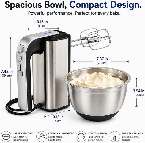 Electric Butter Churner with One-Touch & Adjustable Speeds, Butter Maker for Baking Prep & Farm Breakfasts, Butter Churn for DIY Family Fun – Kitchen Gadget in Kuwait