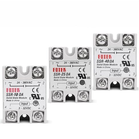 Solid State Relay 10A 25A 40A Single Phase Module 3-32V Input DC 24-380V AC Output SSR-10DA SSR-25DA SSR-40DA in Kuwait