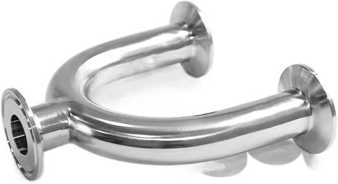 1.5" Pipe OD 19.25.32.38MM U Shape 3 Way SS304 Stainless Steel Ferrule OD 50.5MM Pipe Fittings 1.5" Tri Clamp (Size : 32MM x 51 Ferrule) Plumbing Fittings in Kuwait