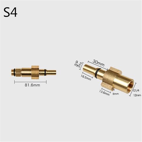 High Pressure Washer Accessories for Snow Foam Lance/Foam Generator Copper Quick Connection Pipe Fittings Foam Nozzle (Color : S3) Plumbing Fittings in Kuwait
