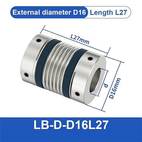 LB-B-D16L30 3 مللي متر إلى 8 مللي متر سبائك الألومنيوم مقرنة للعمود منفاخ اقتران مخرطة توصيل 1 قطعة (LB-D-D16L27-3X6) in Saudi Arabia
