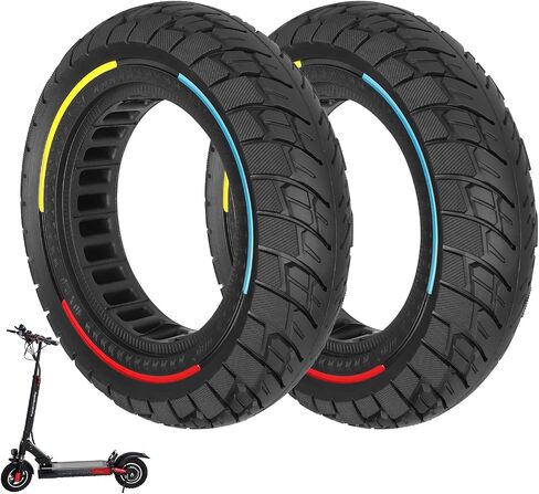ulip 10x2.5 Scooter Solid Tires 10 Inch for Kugoo M4/M4 Pro Zero 10X Electric Scooter Accessories, Off-Road Replacement for 10x2.125 10x2.25 Tires (2 PCS) in Kuwait