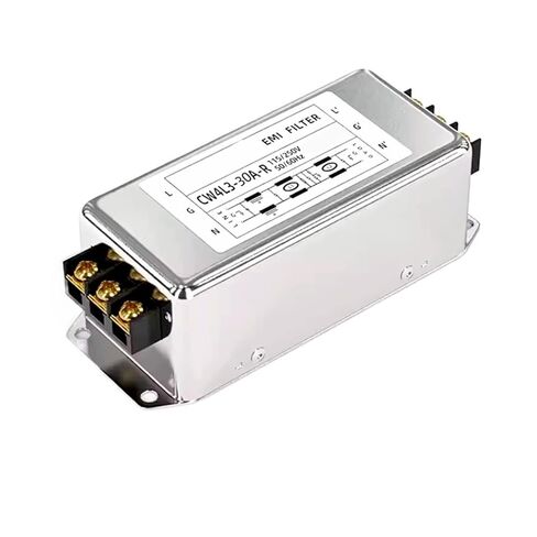 مرشح طاقة تيار متردد أحادي الطور، مرشح EMI ثلاثي المراحل، محطة/سكة 220 فولت CW4L3-3A/6A/10A/20A/30A-R مضاد للتداخل CW4L3-20A-R(6A، نوع السكة) in Kuwait