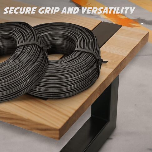 Rebar Tie Wire Reel 16 Gauge | Approx. 330 ft Length Roll | Great for Securing Rebar| Black Annealed Industrial Grade Steel (12) in Kuwait