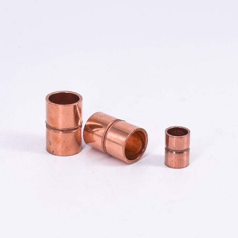 10mm Inner Diameter Copper End Feed Straight Equal Coupling Plumbing Fitting Scoket Weld Water Gas Oil 1mm Thickness in Saudi Arabia