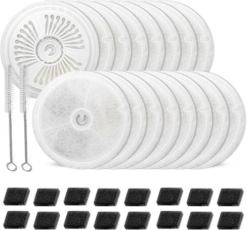 16 PCS Filter Unit 3.0 Pet Cat Kit Water Fountain Filters,Fit for E versweet Solo 2/Solo SE, E versweet 3 Pro/2S/3, Including Replacement Filters and Replaced Foam Pump Filter in Saudi Arabia