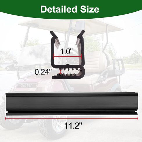 Golf Cart Windshield Retaining Clips 1.0-inch Width, 11.2-inch Length 2 Pcs for EZGO TXT 2014-up, Club Car Precedent, Tempo, Onward, DS, Yamaha G16 G19 G21 G22 G29 Drive Windscreen Mount Sash in Saudi Arabia