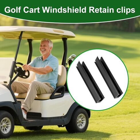 Golf Cart Windshield Retaining Clips 1.0-inch Width, 11.2-inch Length 2 Pcs for EZGO TXT 2014-up, Club Car Precedent, Tempo, Onward, DS, Yamaha G16 G19 G21 G22 G29 Drive Windscreen Mount Sash in Saudi Arabia