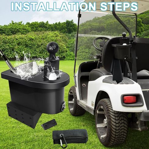 Golf Cart Ball Washer and Club Cleaner Kit, Golf Ball Cleaner and Club Head Washer with Golf Towel, Universal Golf Ball Washer Cleaner for EZGO, Club Car, Yamaha, Advanced EV, Star EV in Saudi Arabia