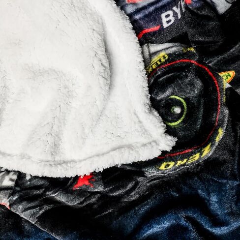 Character World F1 Oracle Red Bull Racing Official Fleece Throw Blanket 47x59 in, Soft Warm Polyester Blanket for Couch, Bed and Travel, Gift for Motorsport Fans in Saudi Arabia