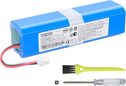 6800mAh Replacement Vacuum Battery Compatible with HONITURE Q6, Q6 Pro, Q6 Se Robot Vacuum Cleaner with Tools 14.4V in Kuwait