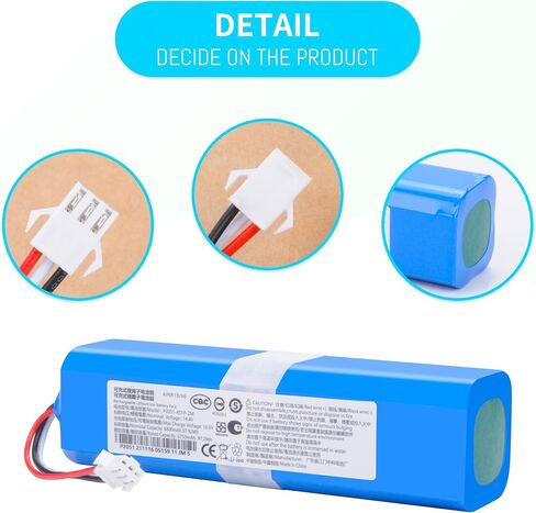 6800mAh Replacement Vacuum Battery Compatible with HONITURE Q6, Q6 Pro, Q6 Se Robot Vacuum Cleaner with Tools 14.4V in Kuwait