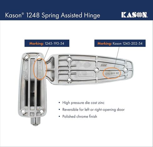 Kason 1248 Spring Assisted Hinge, Pack of 2, Flush Offset, 11248000004 in Saudi Arabia