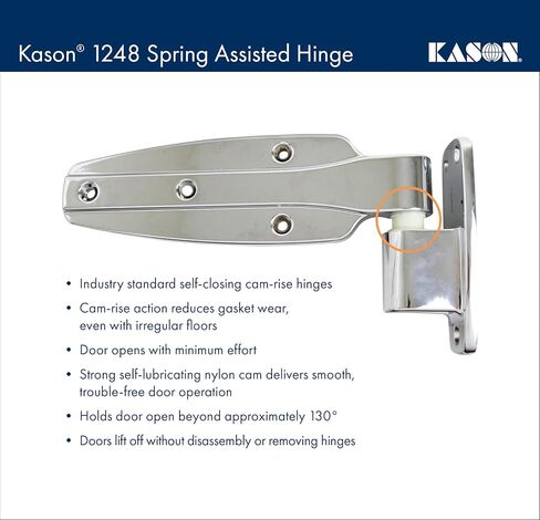 Kason 1248 Spring Assisted Hinge, Pack of 2, Flush Offset, 11248000004 in Saudi Arabia