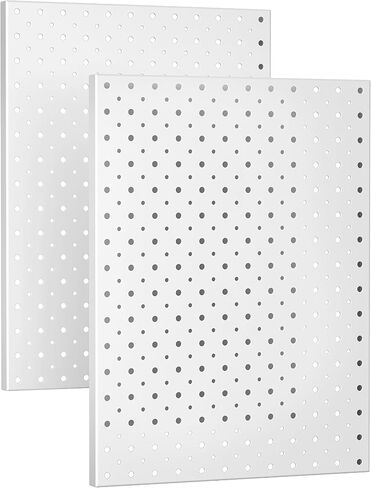 Ultrawall Metal Pegboard Panels, Pegboard Wall Organizer, Peg Boards for Wall, Garage Tool Storage Organization, 12"X16", 2pcs, Gray in Saudi Arabia