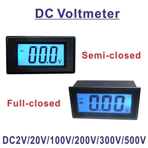 1pc YB5135D Voltmeter Three-Wire Digital Voltmeter Voltage Meter Blue Backlit Half-Sealed Volt Panel Meter Voltmetro Gauge(Semi-Closed,DC100V) in Kuwait
