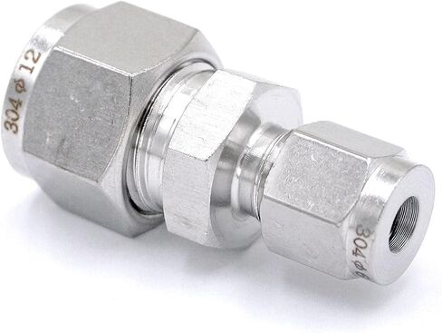 Fit Tube O/D 6mm To 12mm Reducer 304 Stainless Steel Sleeve Ferrule Pneumatic Connector in Saudi Arabia