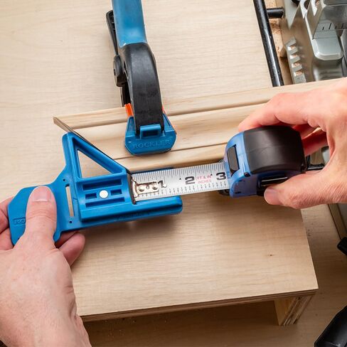 Rockler Sure Lock Tape Measure 16 ft - Compact Self Locking Measuring Tape with Fractions, Easy Read Steel Blade - Retractable Metric and Imperial Tool Measure for Woodworking, Construction Tools in Kuwait