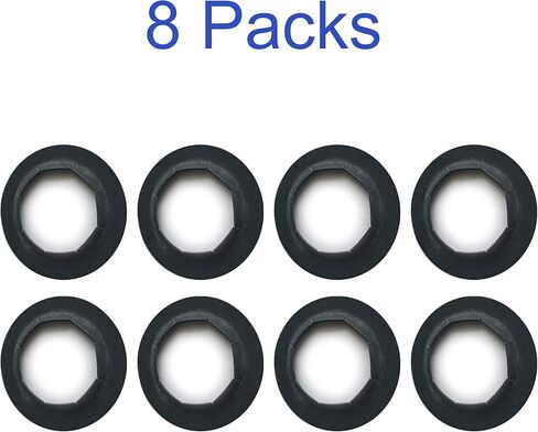 (8-Pack) 5/8" Bore Spring Steel Push-On Pushnuts and (4-Pack) Solid Steel Shaft Collars, Dolly Wheel Lock Washers and Shaft Collars Fits 5/8" Dolly Axle Rods in Kuwait