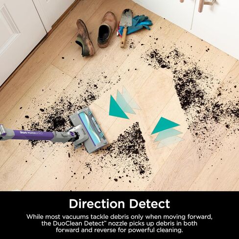 Shark IP1251 PowerDetect Cordless Stick Vacuum, HEPA Filtration, 70-Minute Runtime, Carpet & Hard Floor, Portable, XL Dust Cup, Perfect for Pet Hair (Renewed) in Kuwait