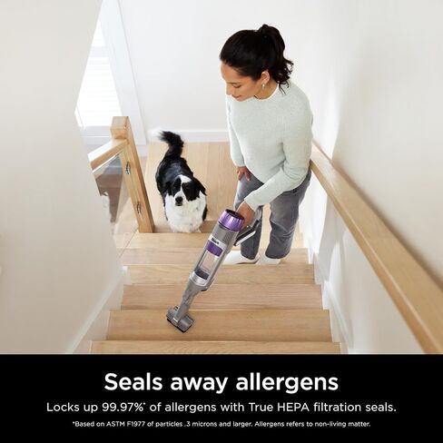 Shark IP1251 PowerDetect Cordless Stick Vacuum, HEPA Filtration, 70-Minute Runtime, Carpet & Hard Floor, Portable, XL Dust Cup, Perfect for Pet Hair (Renewed) in Kuwait