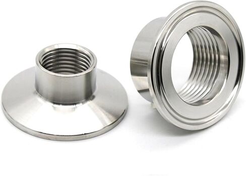 1pcs SS304 316 Hexagon Male Threaded Ferrule Pipe Fitting fit for Tri Clamp (Color : DN40 Ferrule 64, Size : SS304) Plumbing Fittings in Kuwait