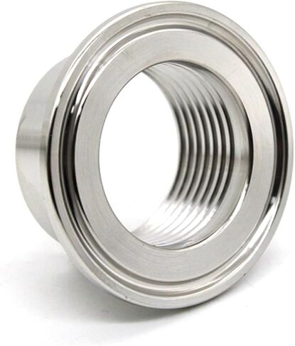1pcs SS304 316 Hexagon Male Threaded Ferrule Pipe Fitting fit for Tri Clamp (Color : DN40 Ferrule 64, Size : SS304) Plumbing Fittings in Kuwait