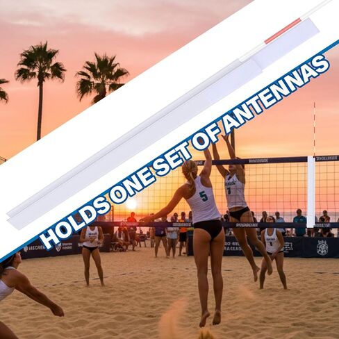 Shappy 2 Pcs Volleyball Net Antenna Sleeves, 40 Inch Volleyball Antenna Pocket, Indoor and Beach Volleyballs Equipment Accessories, Adjustable Length (No Antennas Included) in Kuwait