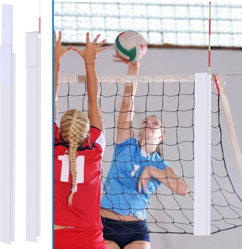 Shappy 2 Pcs Volleyball Net Antenna Sleeves, 40 Inch Volleyball Antenna Pocket, Indoor and Beach Volleyballs Equipment Accessories, Adjustable Length (No Antennas Included) in Kuwait