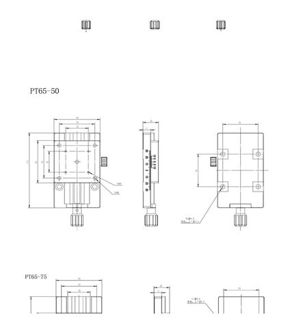 المرحلة الخطية، PT65 Dovetail Groove Direct Drive، مرحلة الترجمة اليدوية، طاولة منزلق ذات تعديل دقيق أحادي الأبعاد، للاستخدام في المختبر (PT65-75) in Kuwait