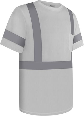 قمصان Hi Vis للرجال، قمصان عالية الوضوح من فئة البناء 2 للرجال، قمصان Hi Vis عاكسة للسلامة للرجال والنساء، قمصان عمل قصيرة الأكمام بجزء سفلي أسود، أصفر مقاس XL، 3 قطع in Kuwait