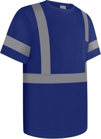 قمصان Hi Vis للرجال، قمصان عالية الوضوح من فئة البناء 2 للرجال، قمصان Hi Vis عاكسة للسلامة للرجال والنساء، قمصان عمل قصيرة الأكمام بجزء سفلي أسود، أصفر مقاس XL، 3 قطع in Kuwait