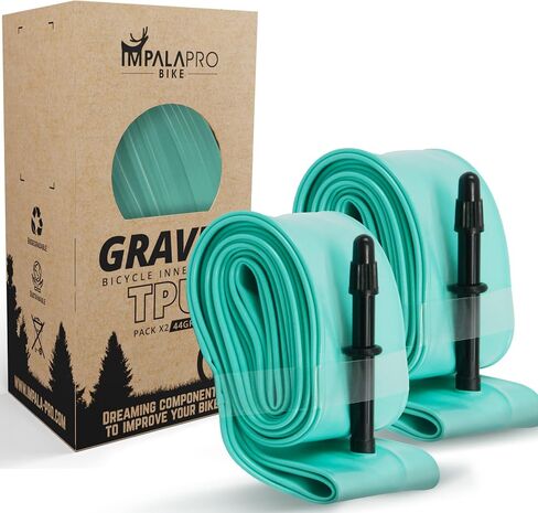 أنبوب IMPALAPRO Gravel TPU الداخلي 700C خفيف الوزن (44 جم) متوافق مع أنبوب دراجة TPU 700C x 32-42 صمام بريستا الحصى 65 مم - درجة حرارة عالية ومقاومة للثقب in Kuwait