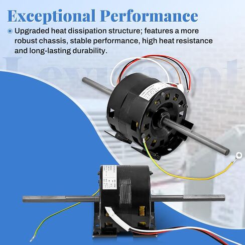 6757B311 1/4 HP 115V 1625RPM 2 Speed RV Air Conditioner Motor,RV Ac Fan Motor Replacement for Coleman 6757B311 for AO Smith ORV4538 for Century 322P708 42 Frame in Kuwait