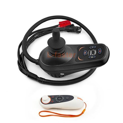24V Dual Drive Brushed Motor Joystick Controller Forward Reverse Max Current 45A for Indoor Wheelchair Bike with Remote in Kuwait