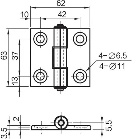 Aluminum Alloy Hinge Electrical Automation Equipment Industrial Accessories Hinges 1Pcs in Kuwait