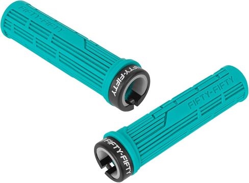 FIFTY-FIFTY Mountain Bike Grips, Single Lock-on MTB Handlerbar Grips, Mountain Bike Pedals, Non-Slip MTB Nylon Composite, 9/16" Bicycle Pedals, Lightweight and Wide Flat Platform in Kuwait