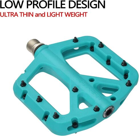 FIFTY-FIFTY Mountain Bike Grips, Single Lock-on MTB Handlerbar Grips, Mountain Bike Pedals, Non-Slip MTB Nylon Composite, 9/16" Bicycle Pedals, Lightweight and Wide Flat Platform in Kuwait