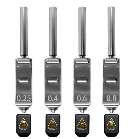 3PCS Kobra S1 Max Nozzles, 0.4MM 0.4MM 0.6MM Hardened Steel Integrated Hotend Nozzles, High Speed Printing & Quick-Release Hot End Nozzle for Anycubic Kobra S1 Max Combo in Kuwait