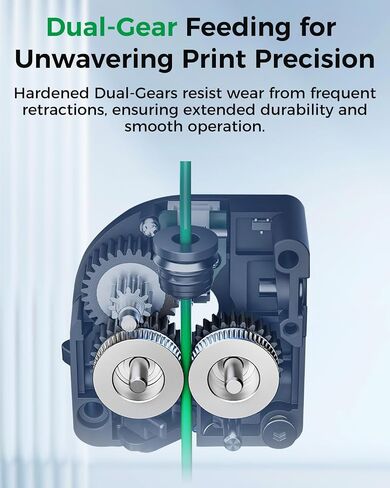 Creality Official K2 SE Extruder Kit, 80N Strong Extrusion Force & Dual Gear Design Provide Smooth and Precise Feeding, Compatible with Creality K2 SE in Kuwait