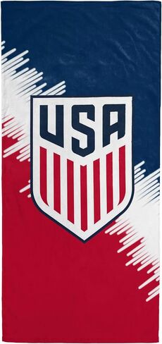 Jay Franco Beach Towel - 100% Cotton Super Soft Absorbent Bath Towel, 28" x 58" Inch Lightweight for Travel, Official Licensed Product, Multi - US Soccer in Kuwait
