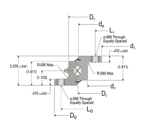 محامل الدوران VLU200744 in Kuwait