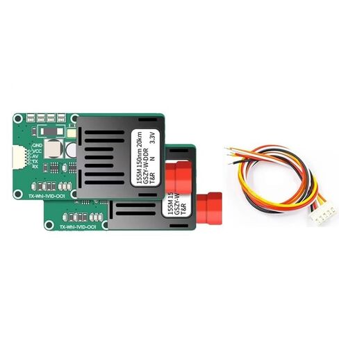 محول ألياف أحادي الوضع FC/UPC TX/RX 1 قناة فيديو + UART & TTL & SBUS إلى وحدة التحكم البصرية 0-20 كم، 5.5V-26V(Rx 1550nm) in Kuwait