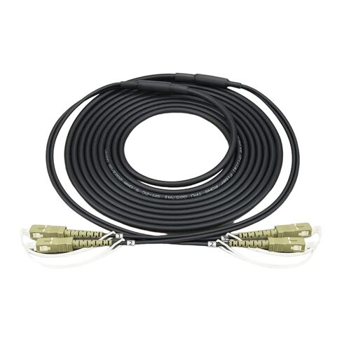 Multi-Mode Dual core TPU Optical Fiber Jumper OM2OM3(OM3 2ST-2ST; 1 Meters) in Kuwait