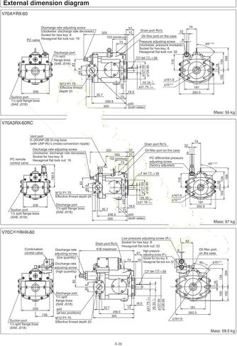Axial Piston Pump J-V70A2RX-60 Industrial Hydrualic OilPumps in Kuwait