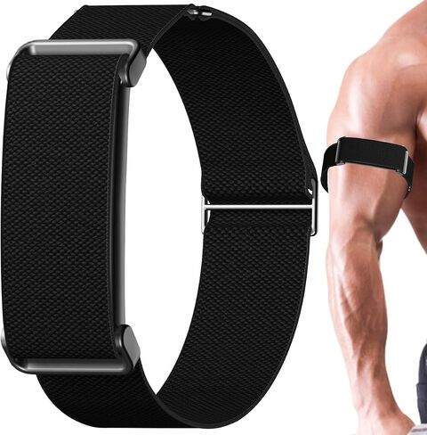 حزام ذات رأسين من النايلون متوافق مع Google Fitbit Air Active Band - سوار معصم بديل قابل للتمدد لحزام الذراع من أجل Fitbit Air Tracker - سوار ذراع رياضي خفيف الوزن مقاوم للعرق للنساء والرجال in Kuwait