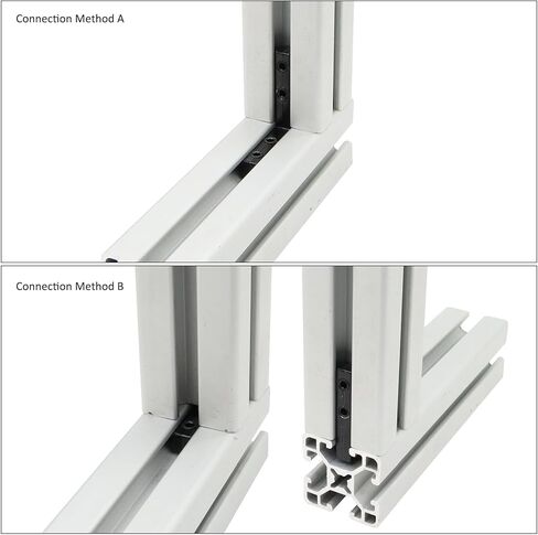 20 Sets 40 Series Aluminum Extrusion Profile T Slot Internal Corner Bracket 4040 Right Angle Connector with 4 Hole M6 Screw for 40/40 4080 Extruded Aluminum Hardware in Kuwait