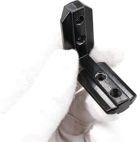 20 Sets 40 Series Aluminum Extrusion Profile T Slot Internal Corner Bracket 4040 Right Angle Connector with 4 Hole M6 Screw for 40/40 4080 Extruded Aluminum Hardware in Kuwait